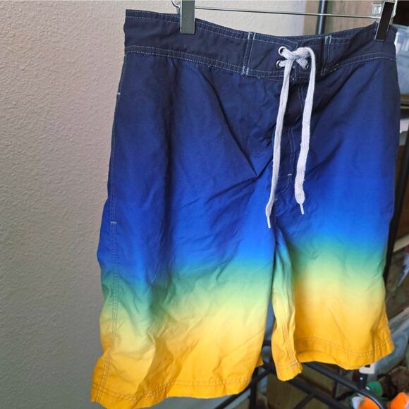No Boundaries Colorful Ombre Swim Trunks Mesh - Picture 3 of 8